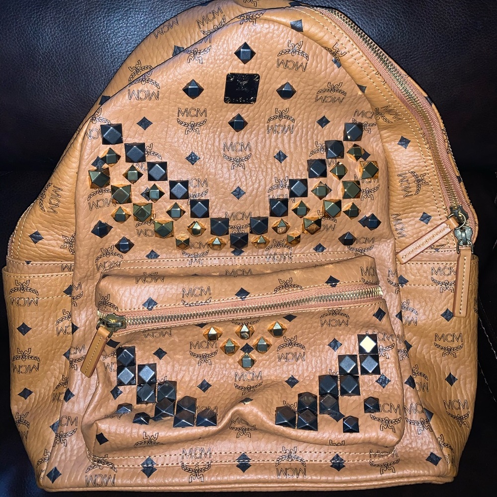 MCM Studded Backpack